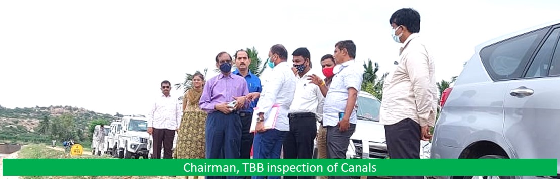 Chairman, TBB inspection of Canals – TUNGABHADRA BOARD
