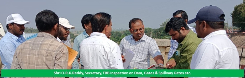 Inspection on DAM, Gates & Spillway Gates Etc by Shri O.R.K.Reddy